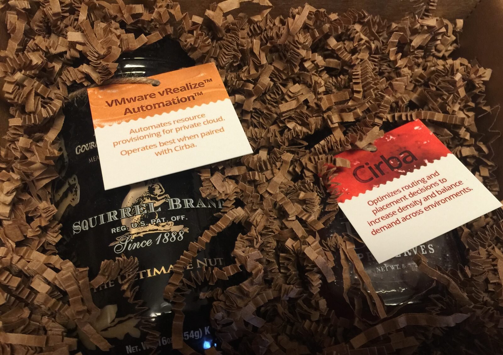 Cirba corporate gift packaging with branded materials