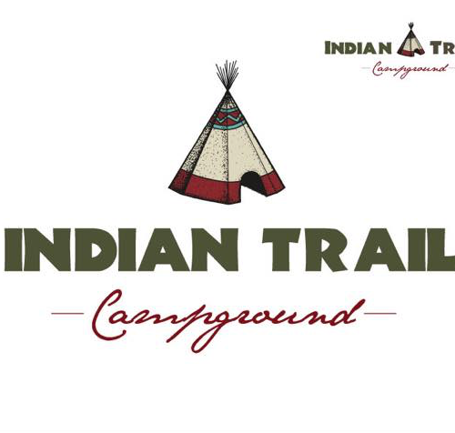 Campground Website Design  Indian Trail Logo