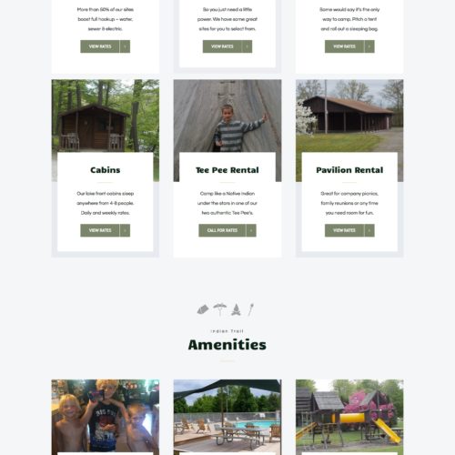 campground-website-design-indian-trail-homepage